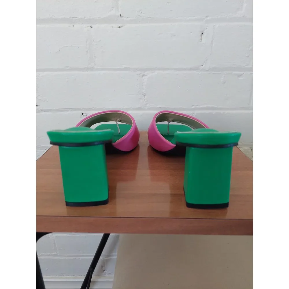 Cult Avenue - Dixie Mule Heel - Green / Pink, Size EU 40 / AU 9 - Picture 6 of 8